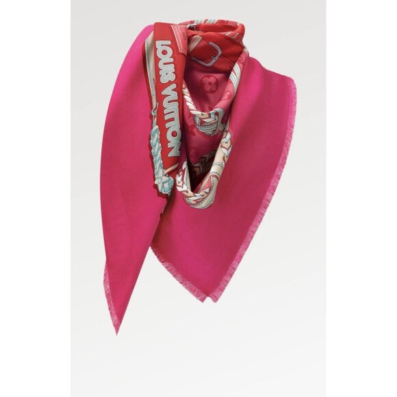 🔥NEW LOUIS VUITTON Silk Bejeweled Square Scarf ✨HOT GIFT❤️ GERNADINE Box / Bag - Picture 2 of 11